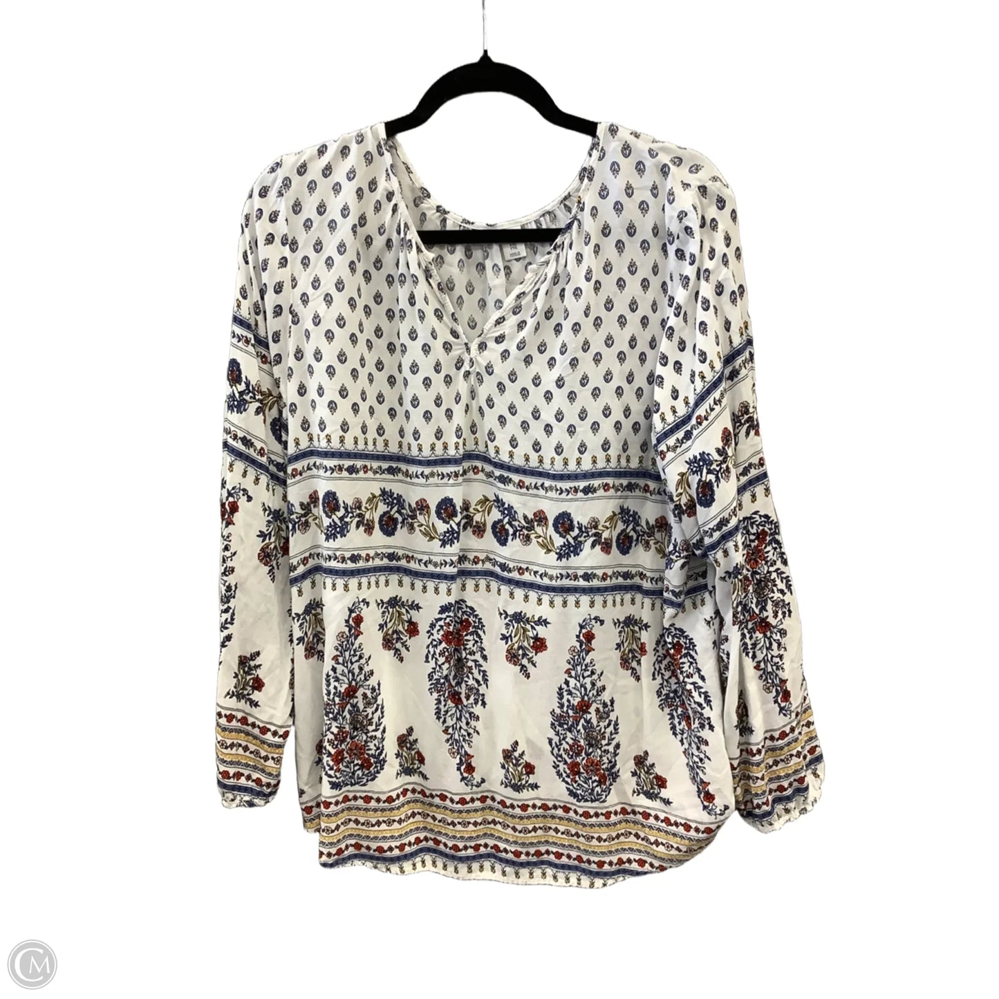 Top Long Sleeve By Old Navy In White, Size: Xxl