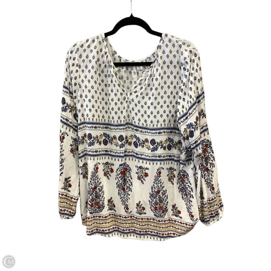 Top Long Sleeve By Old Navy In White, Size: Xxl