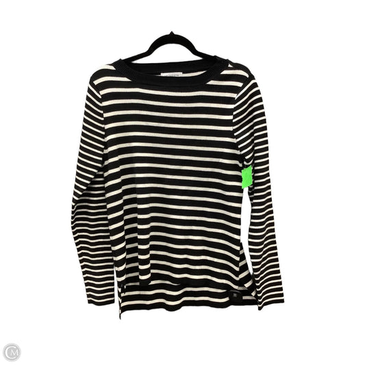 Top Long Sleeve By Liz Claiborne In Striped Pattern, Size: Xl