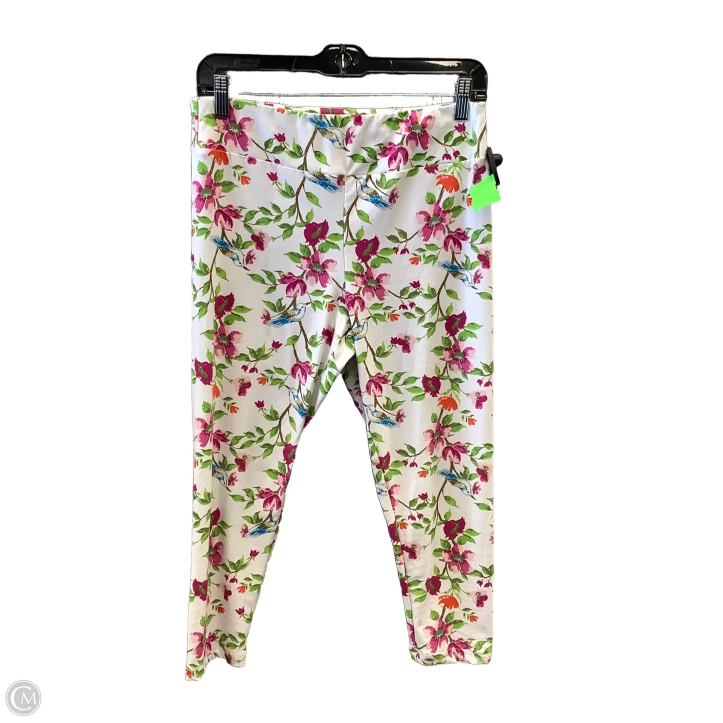 Capris By Time And Tru In Floral Print, Size: 8