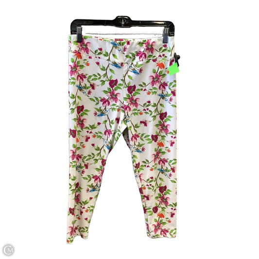 Capris By Time And Tru In Floral Print, Size: 8