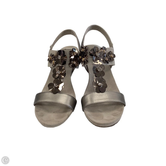 Sandals Heels Wedge By Anne Klein In Brown, Size: 7.5