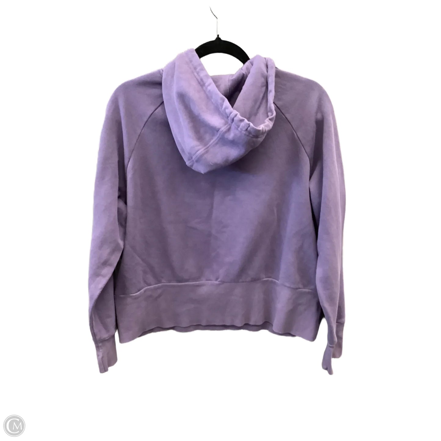 Athletic Sweatshirt Hoodie By Adidas In Purple, Size: M