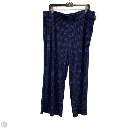 Pants Lounge By Lane Bryant In Black & Blue, Size: 1x