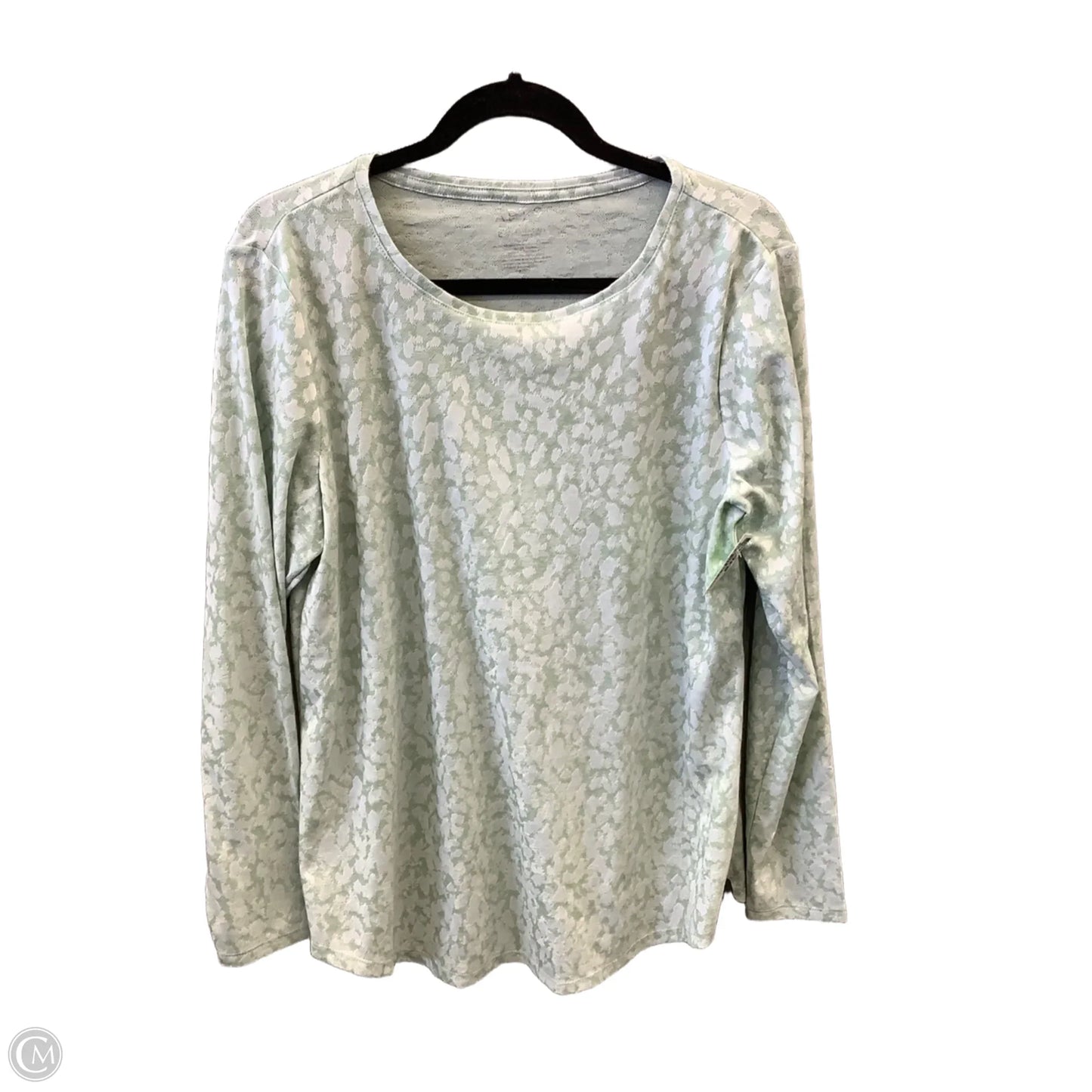 Top Long Sleeve By Apt 9 In Green, Size: L