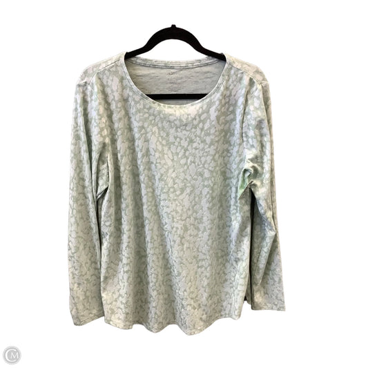 Top Long Sleeve By Apt 9 In Green, Size: L