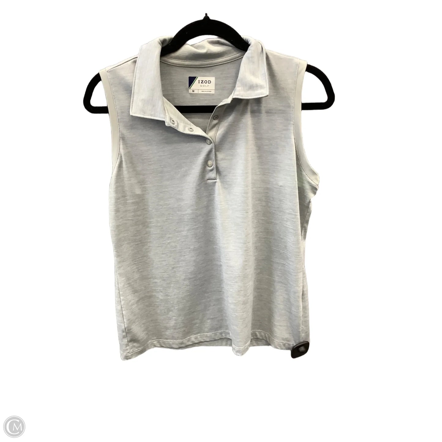 Athletic Tank Top By Izod In Grey, Size: M