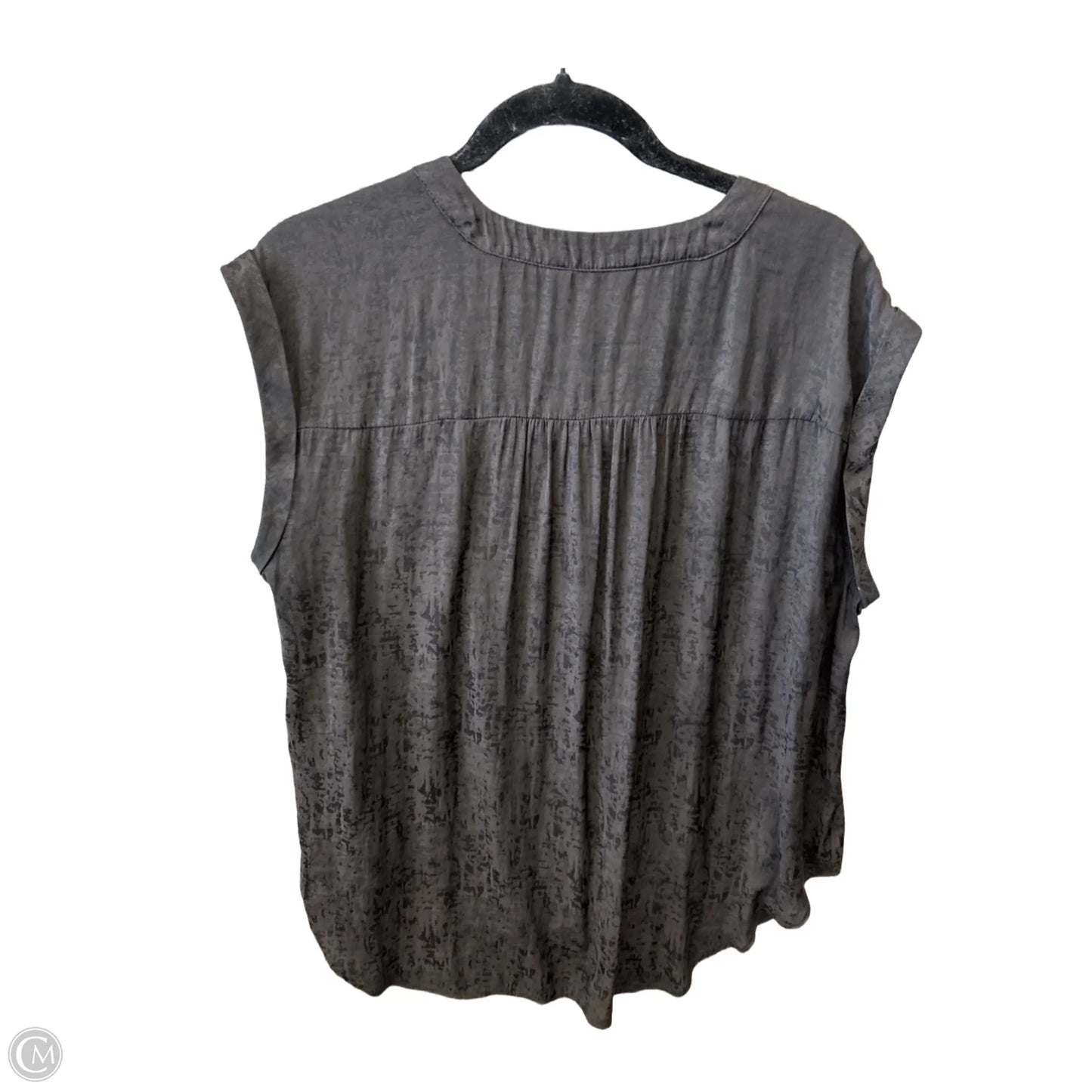 Top Short Sleeve By Jennifer Lopez In Black, Size: 1x