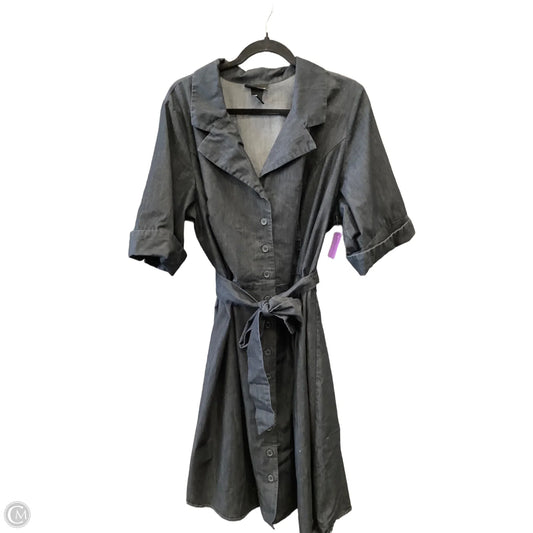 Dress Casual Midi By Lane Bryant In Grey, Size: 3x