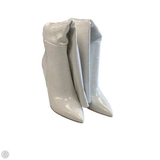 Boots Mid-calf Heels By Lulus In White, Size: 10