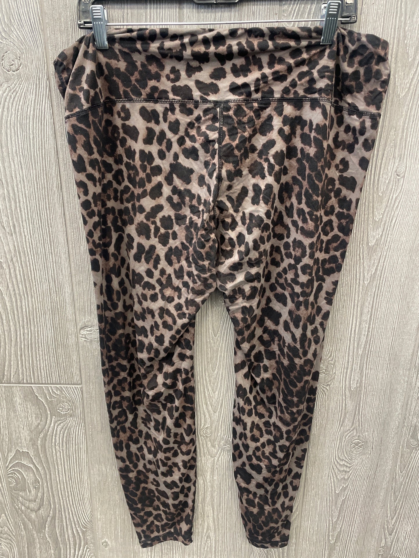 Athletic Leggings By Clothes Mentor In Animal Print, Size: 2x