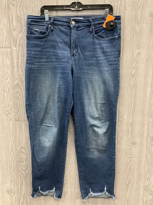 Jeans Straight By Nine West In Blue, Size: 12