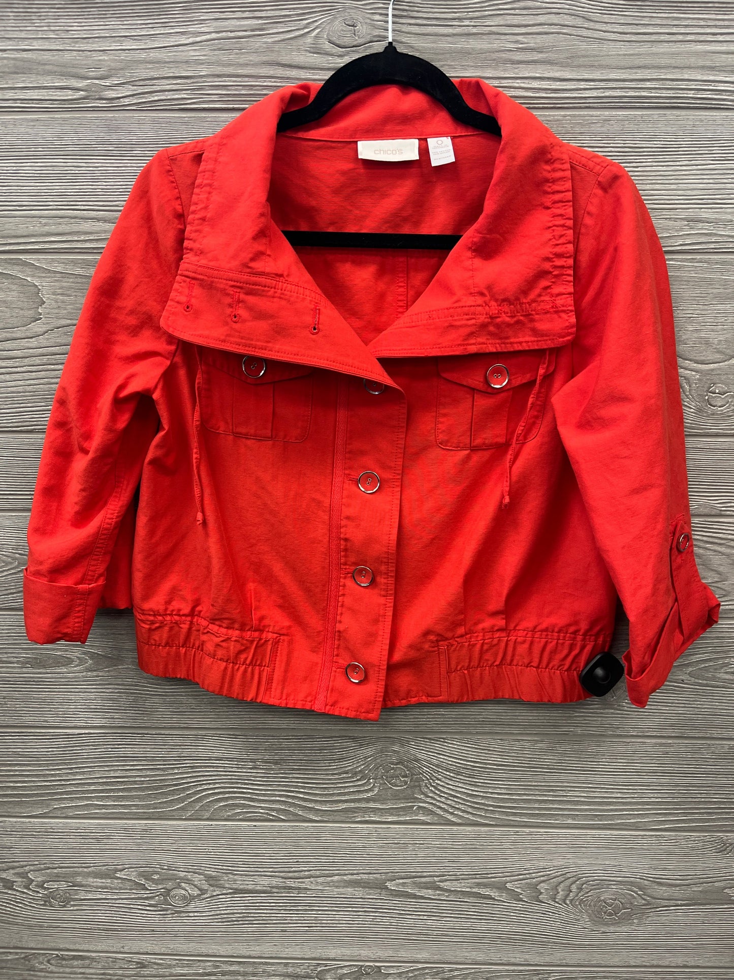 Jacket Other By Chicos In Orange, Size: S