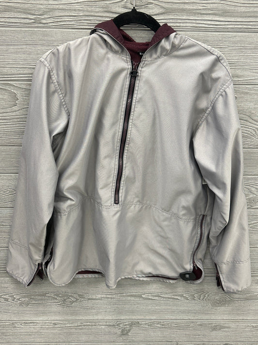 Jacket Windbreaker By Champion In Grey & Purple, Size: M