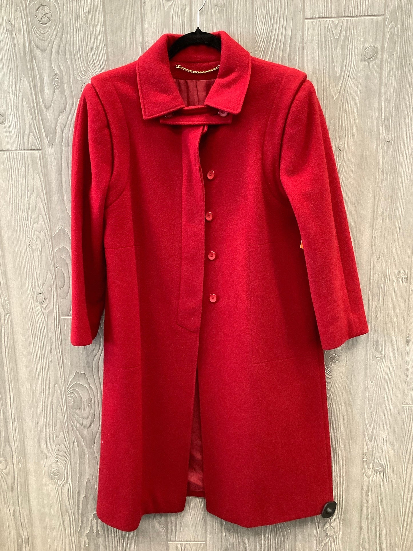 Coat Peacoat By Clothes Mentor In Red, Size: M