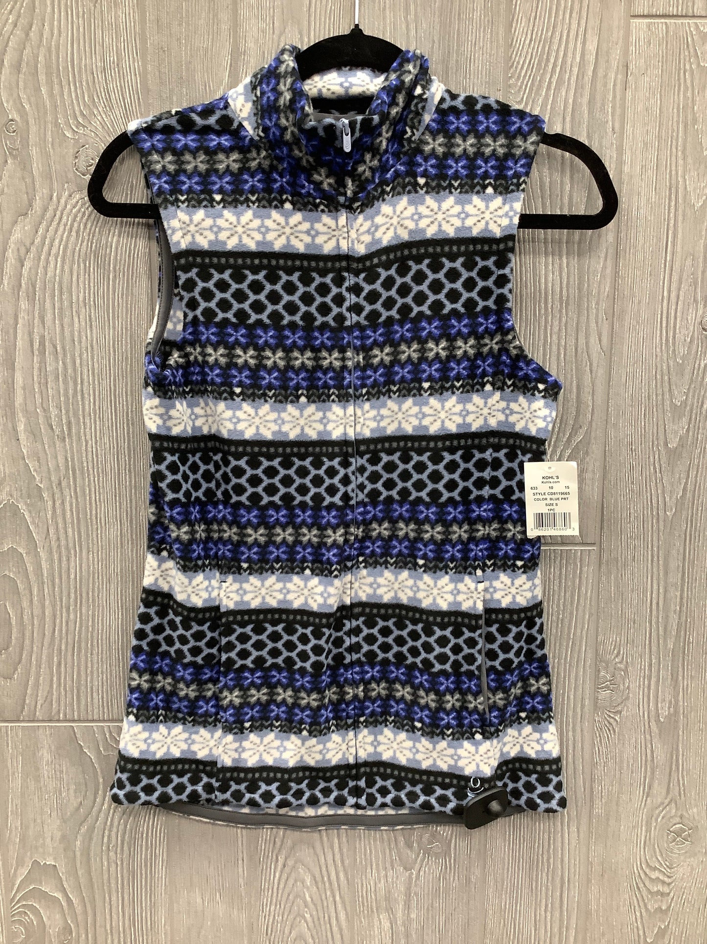 Vest Fleece By Cuddl Duds In Blue, Size: S