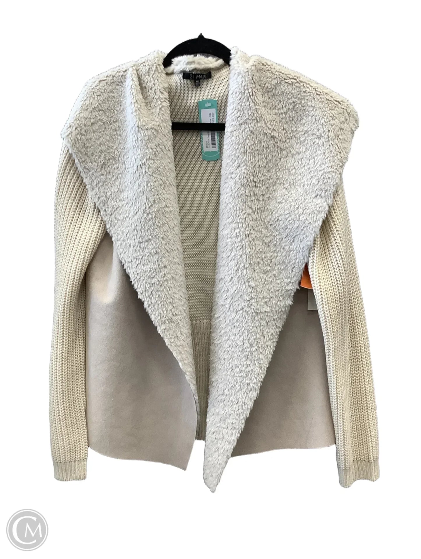 Sweater By Clothes Mentor In Tan, Size: Xxl