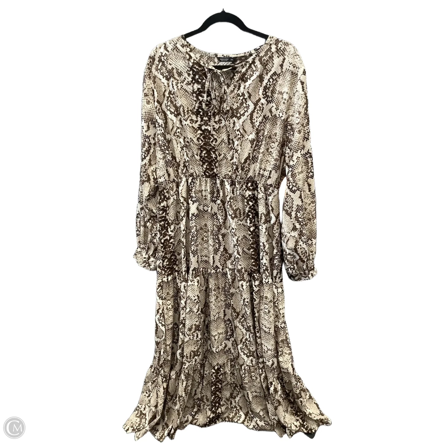 Dress Casual Maxi By Shein In Brown, Size: 3x
