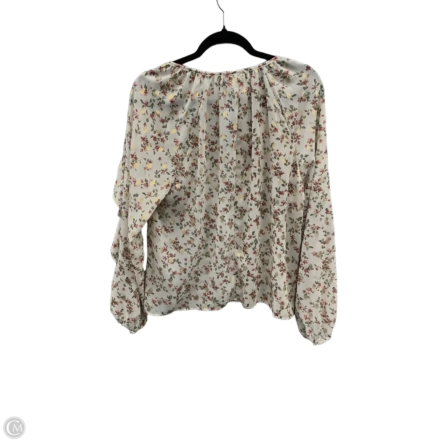 Top Long Sleeve By Umgee In Floral Print, Size: L