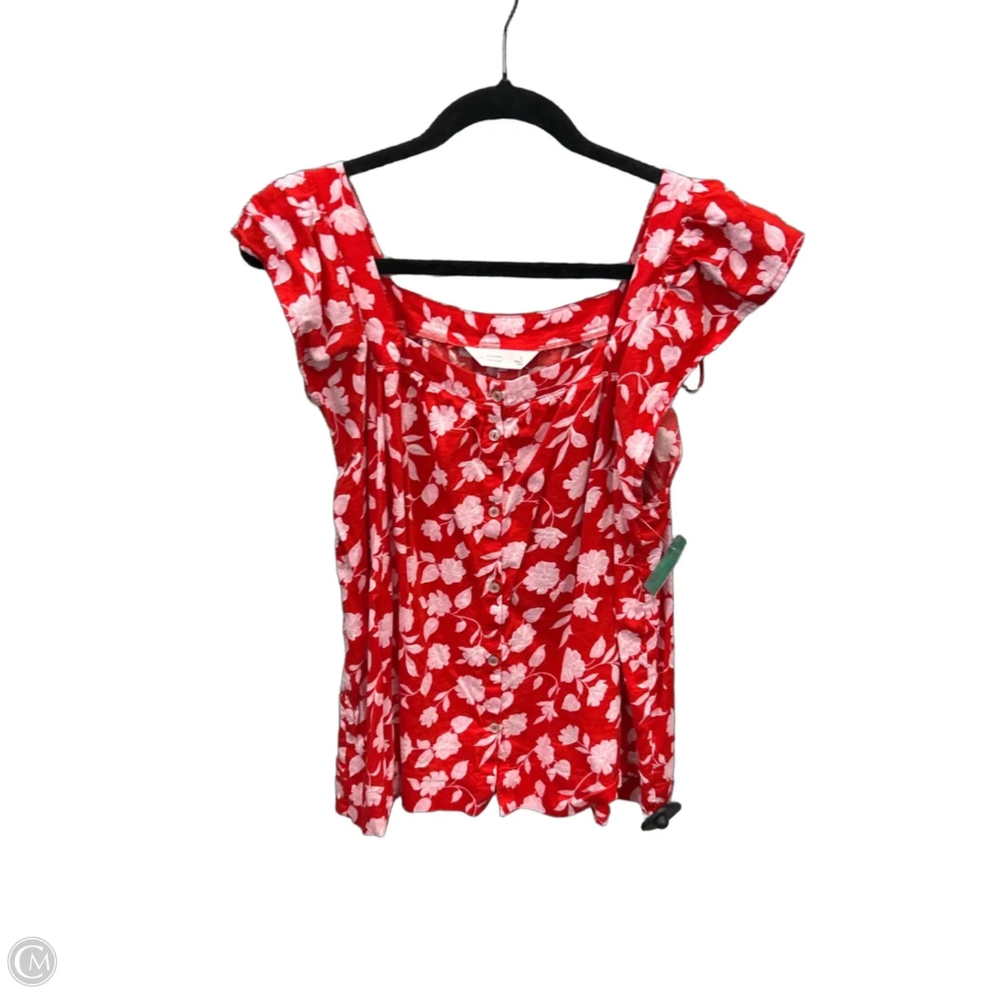 Top Sleeveless By Lc Lauren Conrad In Red, Size: L