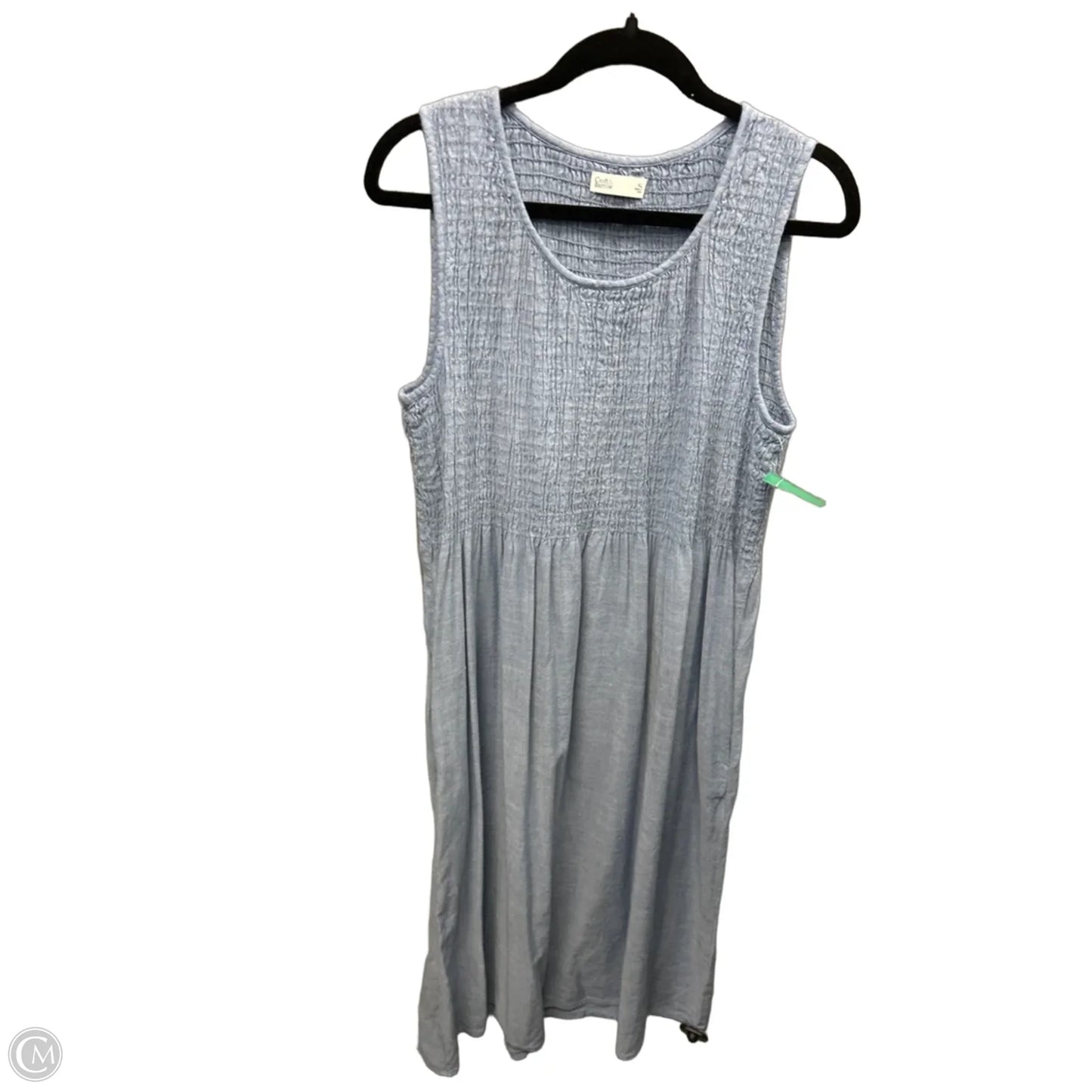 Dress Casual Midi By Croft And Barrow In Blue, Size: Xl