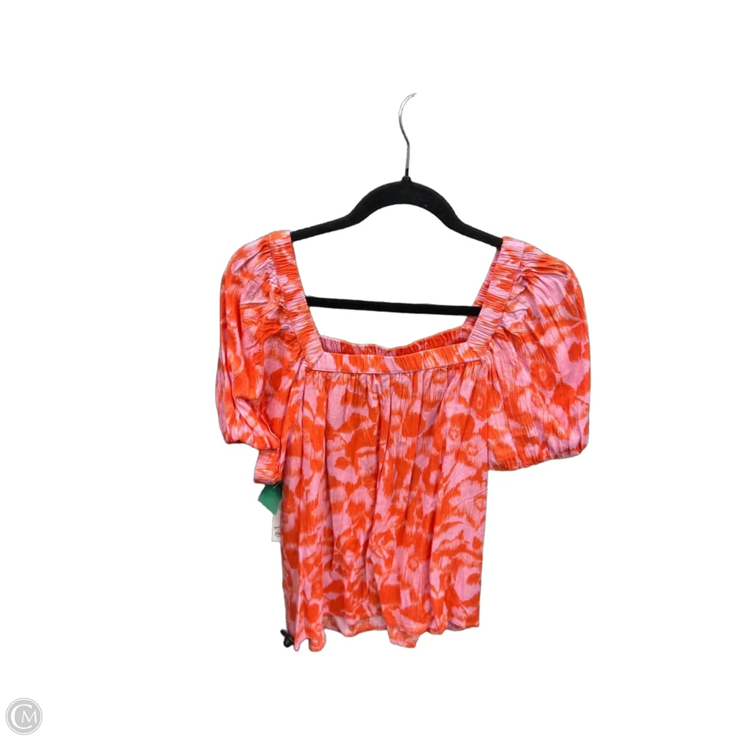 Top Short Sleeve By Sonoma In Orange & Pink, Size: L