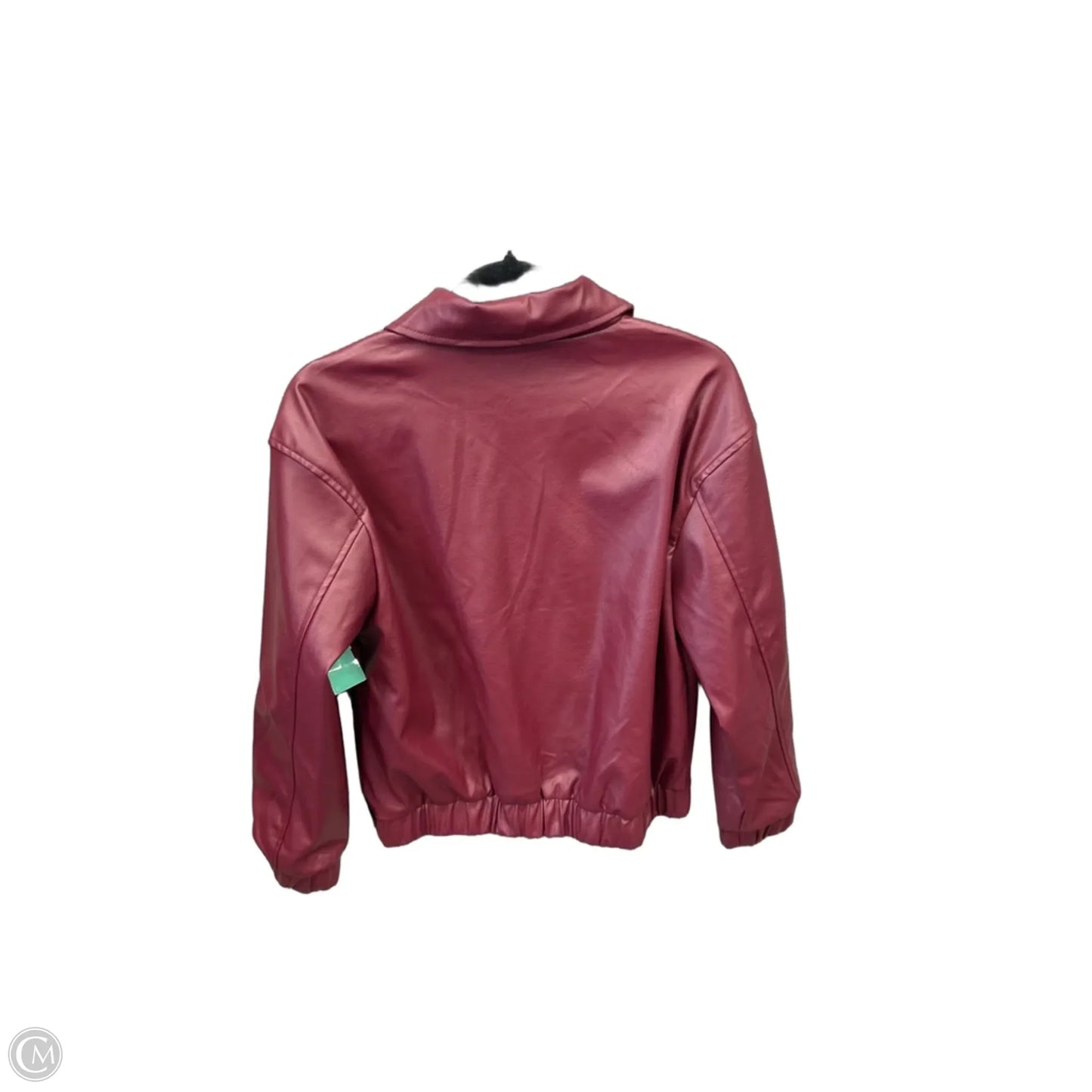 Jacket Leather By Express In Red, Size: S
