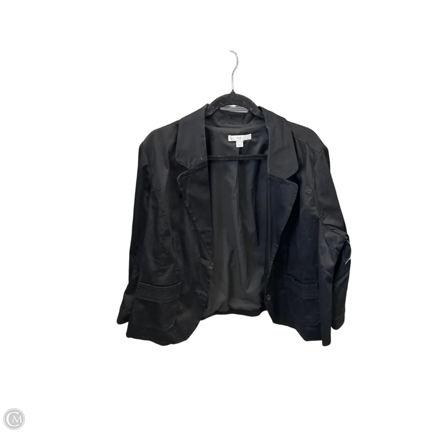 Blazer By Cato In Black, Size: 1x