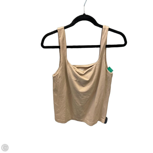 Top Sleeveless By Cmf In Brown, Size: L