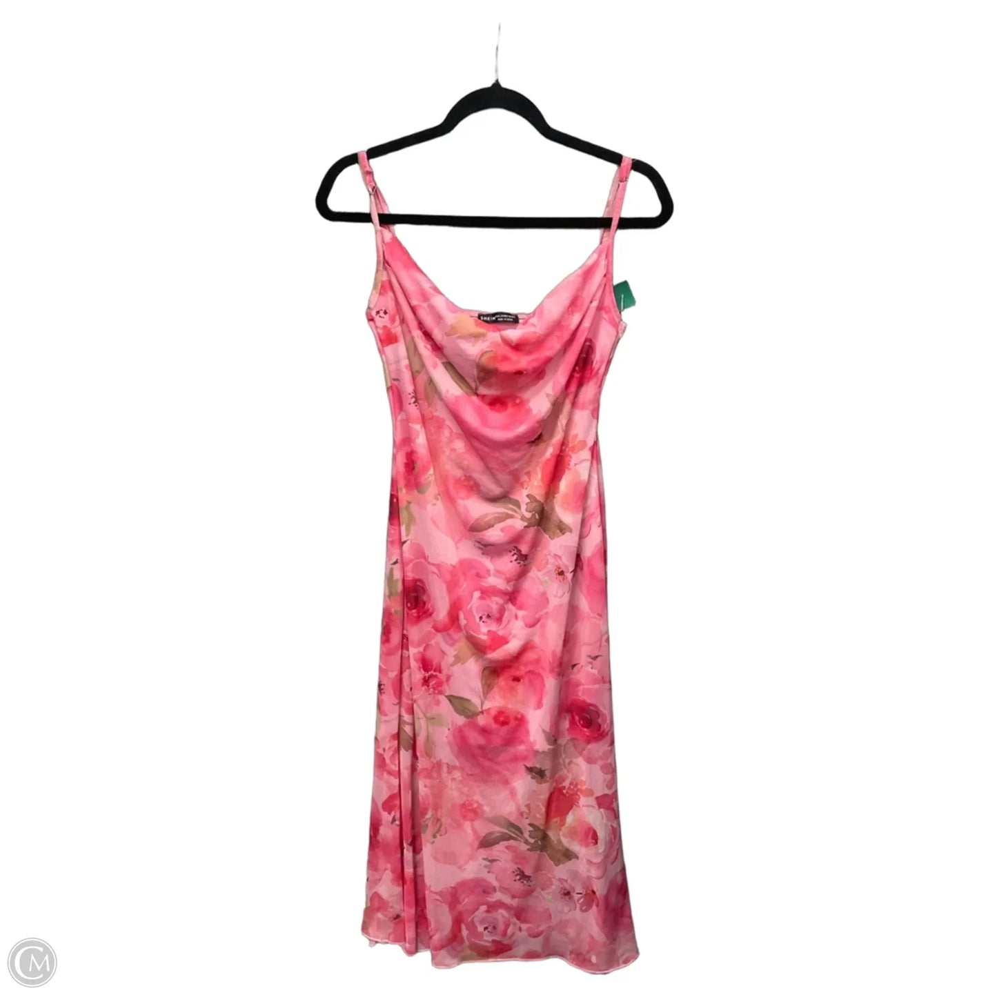 Dress Casual Midi By Shein In Floral Print, Size: L