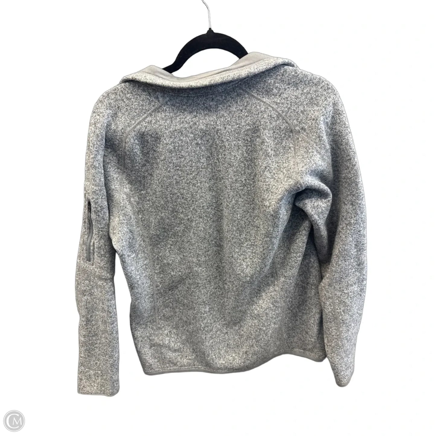 Sweatshirt Collar By Patagonia In Grey, Size: L
