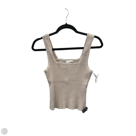 Top Sleeveless By Avec Les Filles In Brown, Size: L