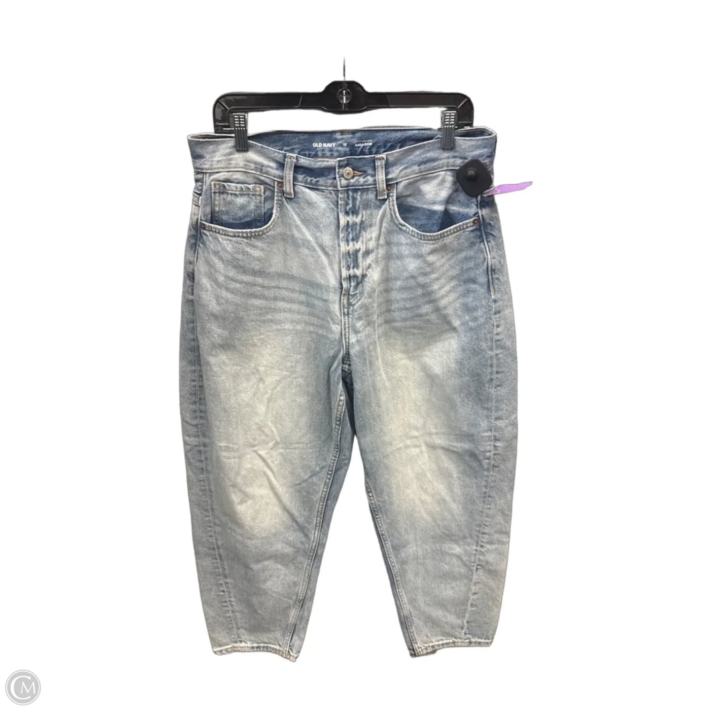 Jeans Straight By Old Navy In Blue Denim, Size: 12