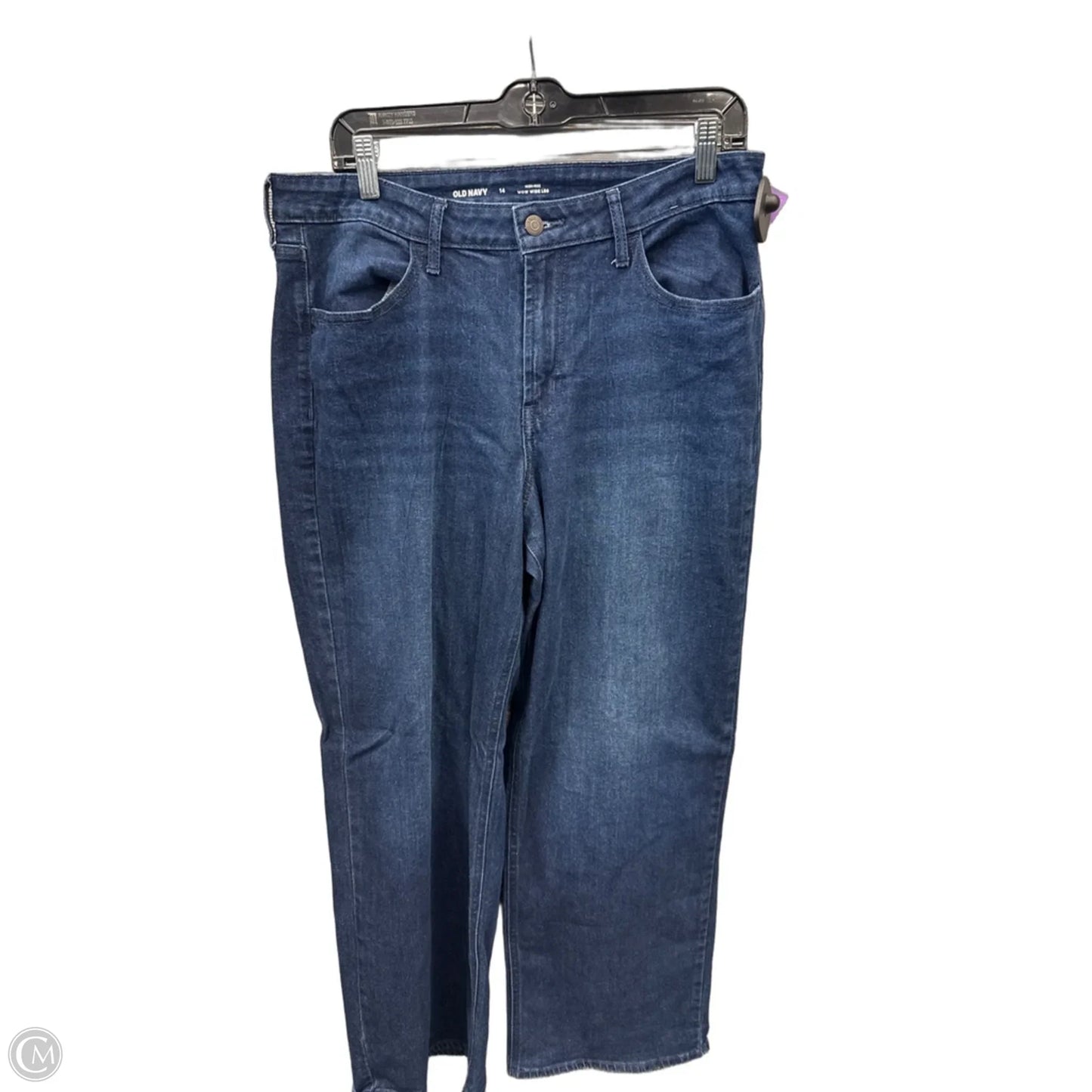 Jeans Wide Leg By Old Navy In Blue Denim, Size: 14