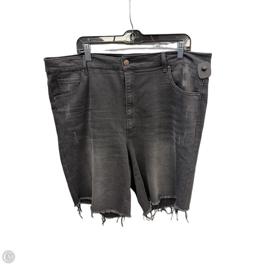 Shorts By Risen In Black Denim, Size: 22