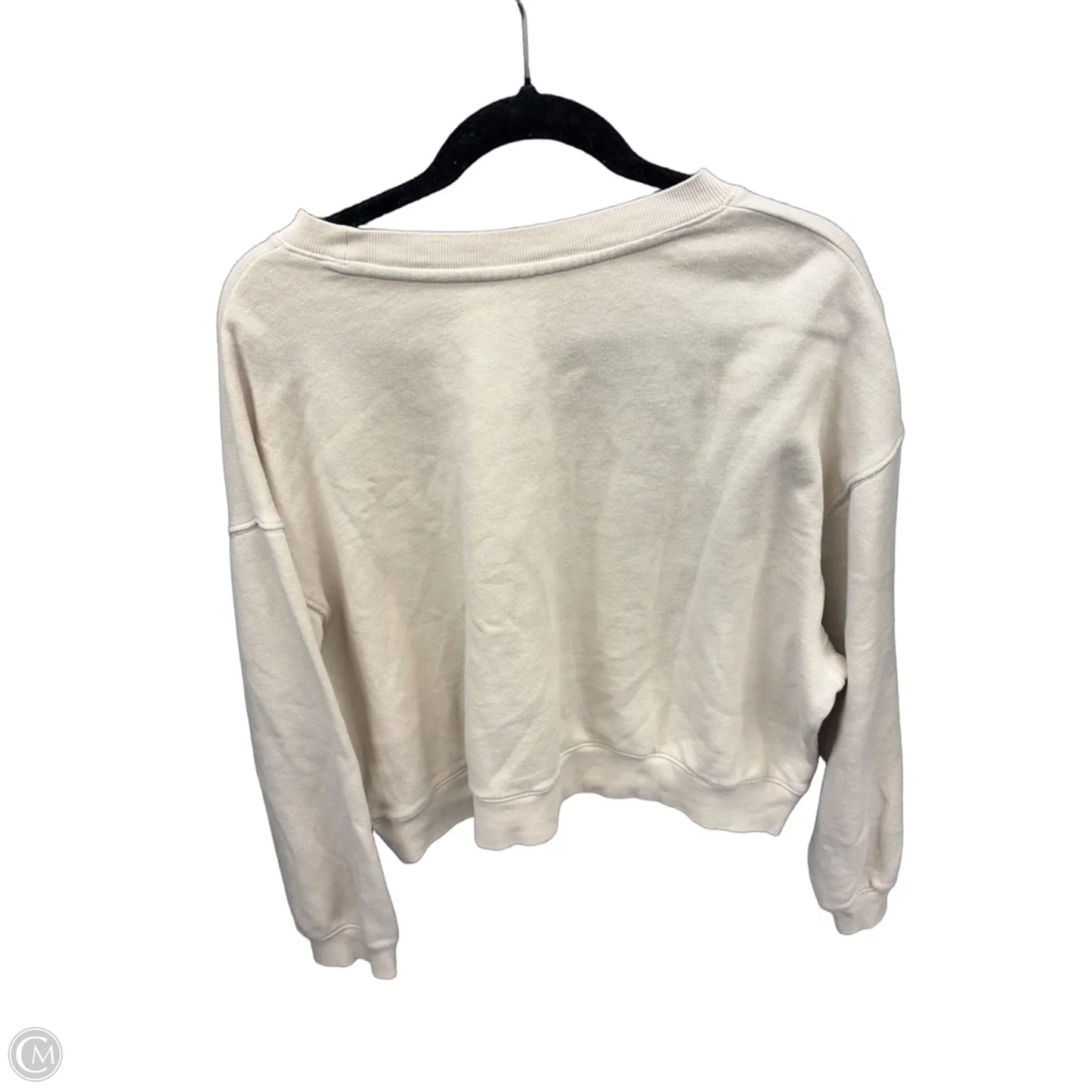 Sweatshirt Crewneck By Old Navy In Cream, Size: Xl