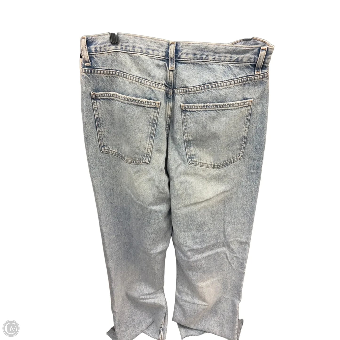 Jeans Straight By Zara In Blue Denim, Size: 10