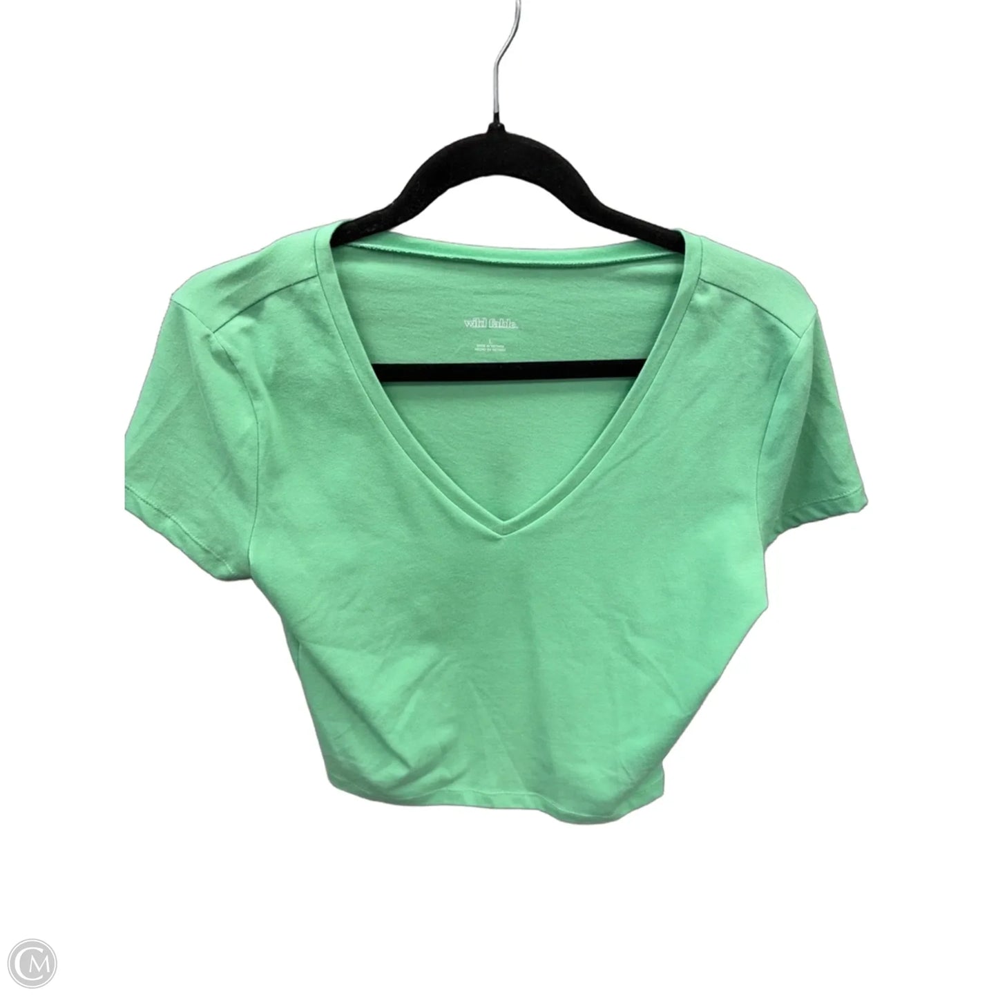 Top Short Sleeve By Wild Fable In Green, Size: L
