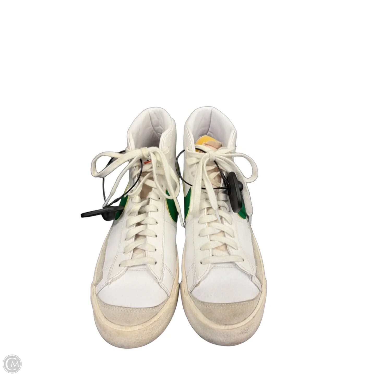 Shoes Sneakers By Nike In Green & White, Size: 9.5