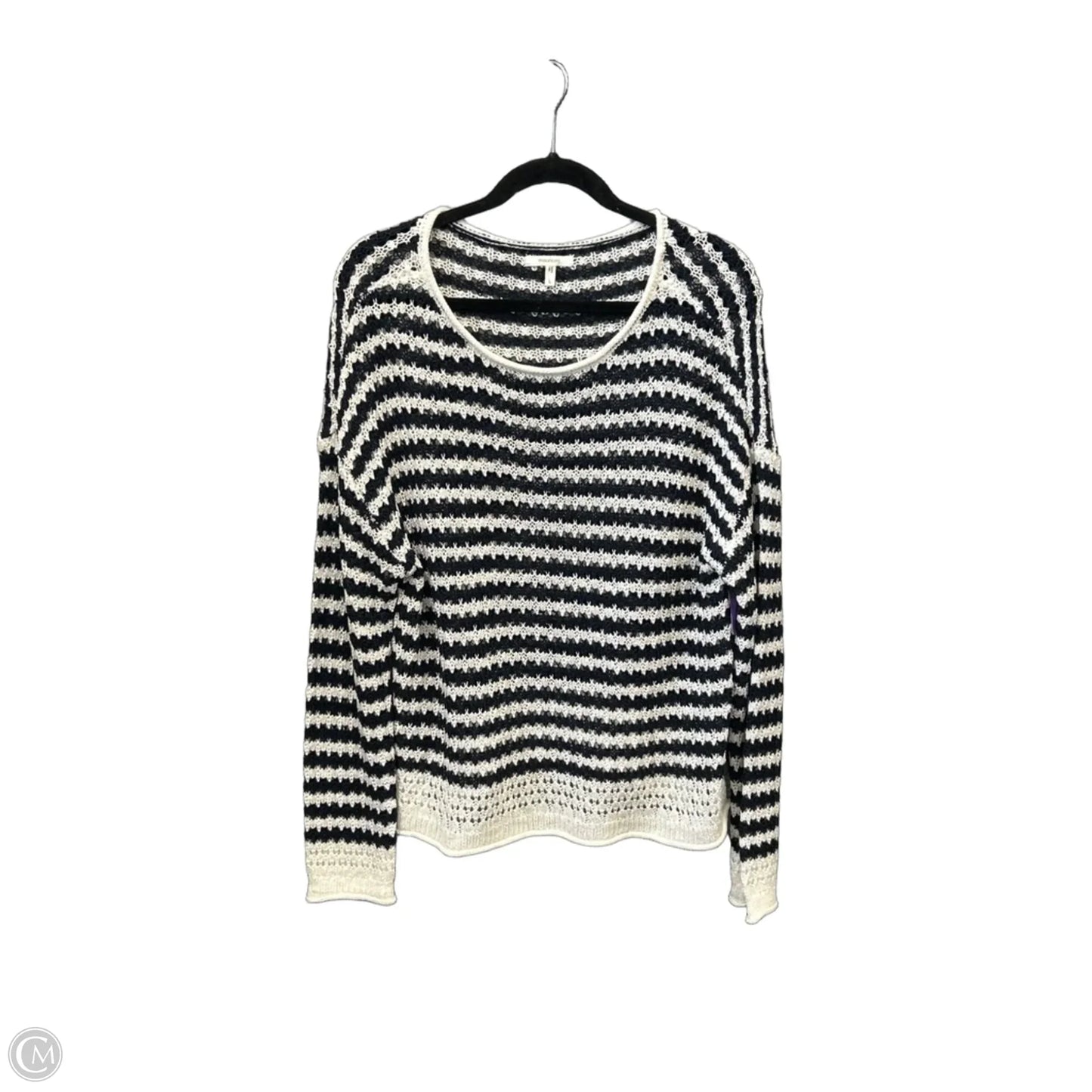 Sweater By Maurices In Striped Pattern, Size: L