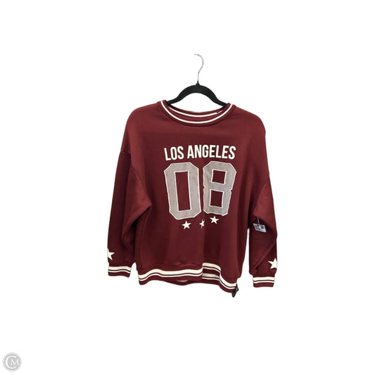 Sweatshirt Crewneck By Clothes Mentor In Red, Size: S