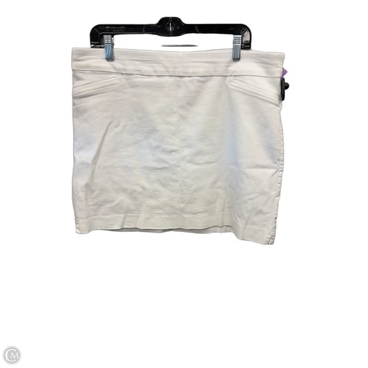 Skort By Croft And Barrow In White, Size: 16