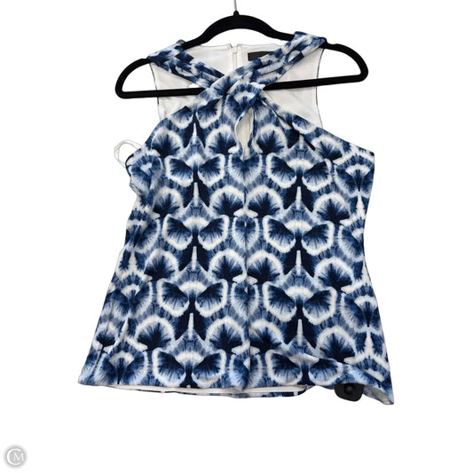 Top Sleeveless By White And Warren In Blue, Size: M