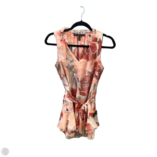 Top Sleeveless By White House Black Market In Floral Print, Size: Xs