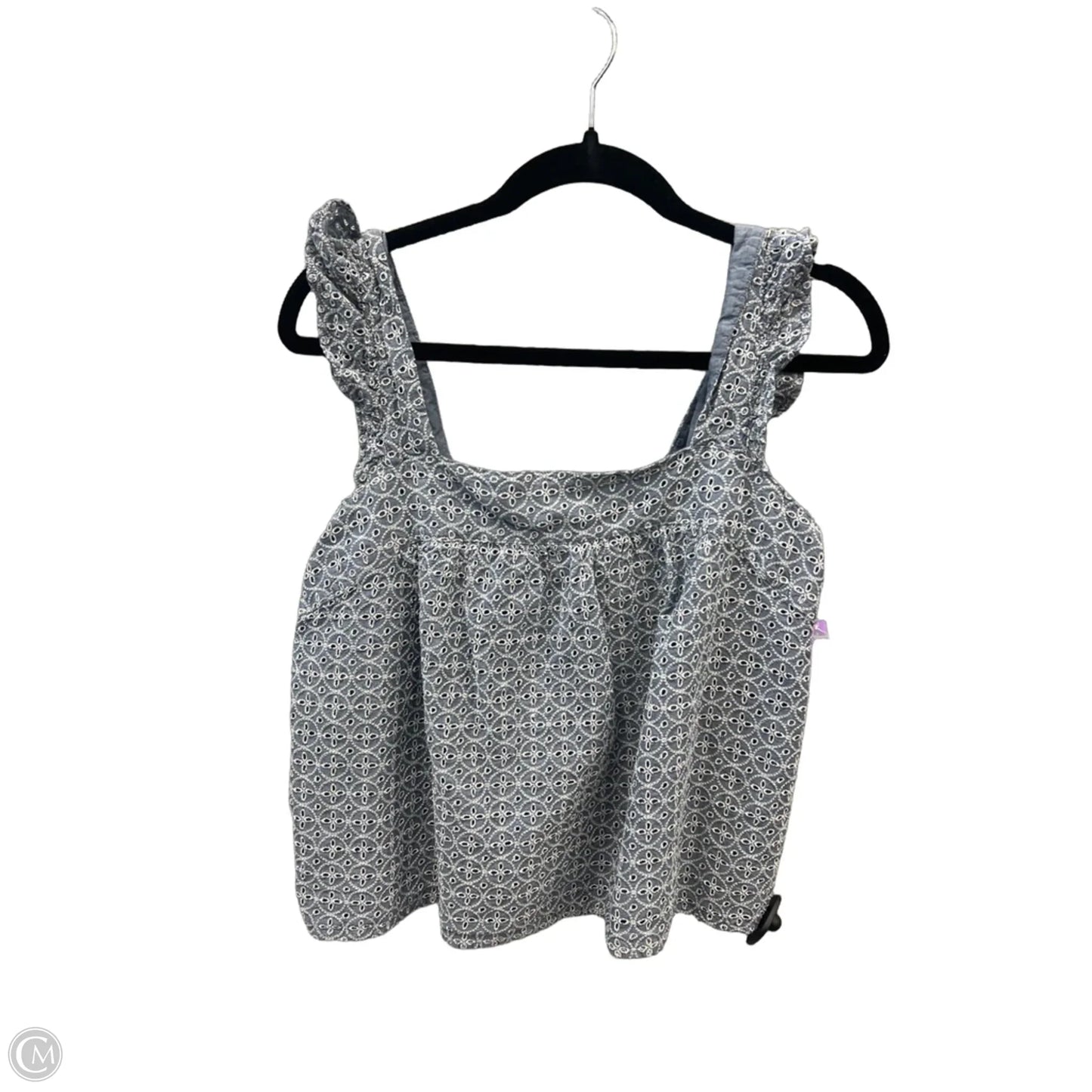 Top Sleeveless By Gap In Blue, Size: L