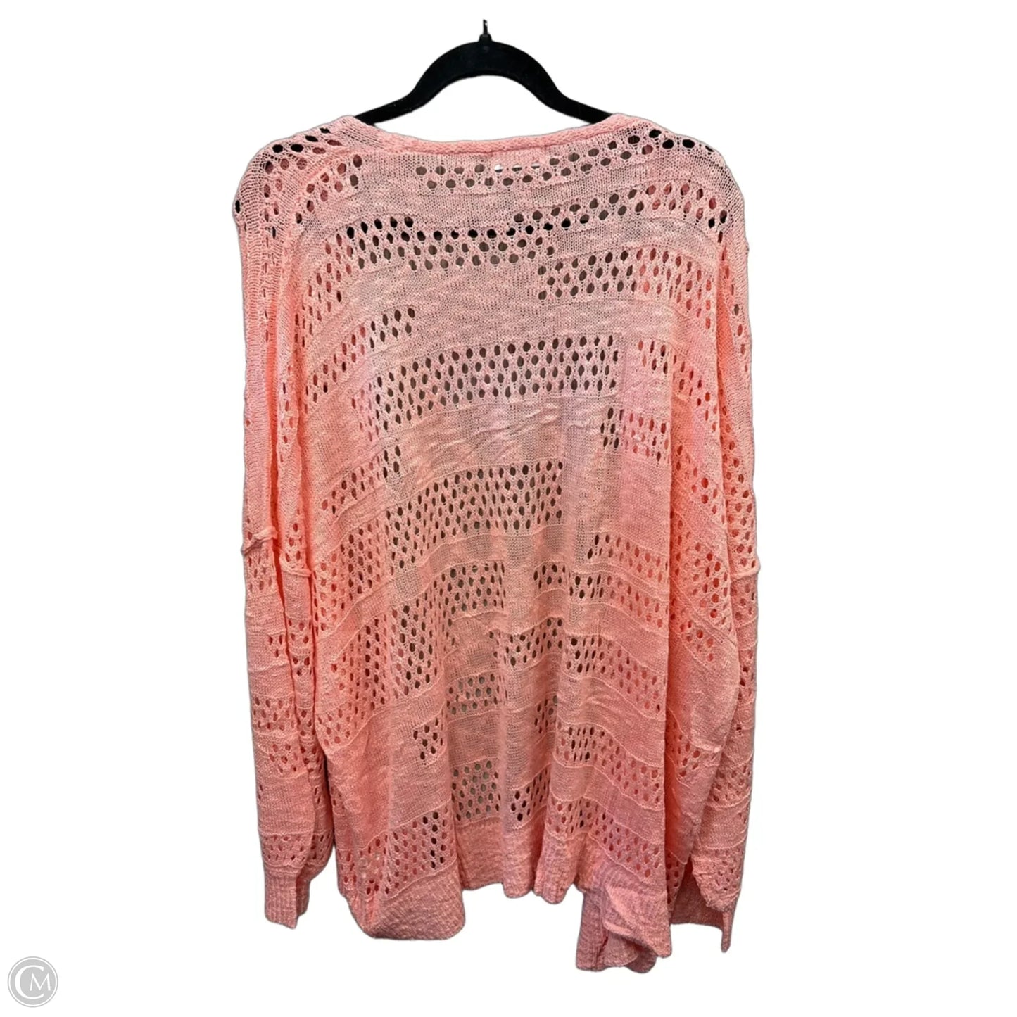 Cardigan By Clothes Mentor In Pink, Size: Xxl