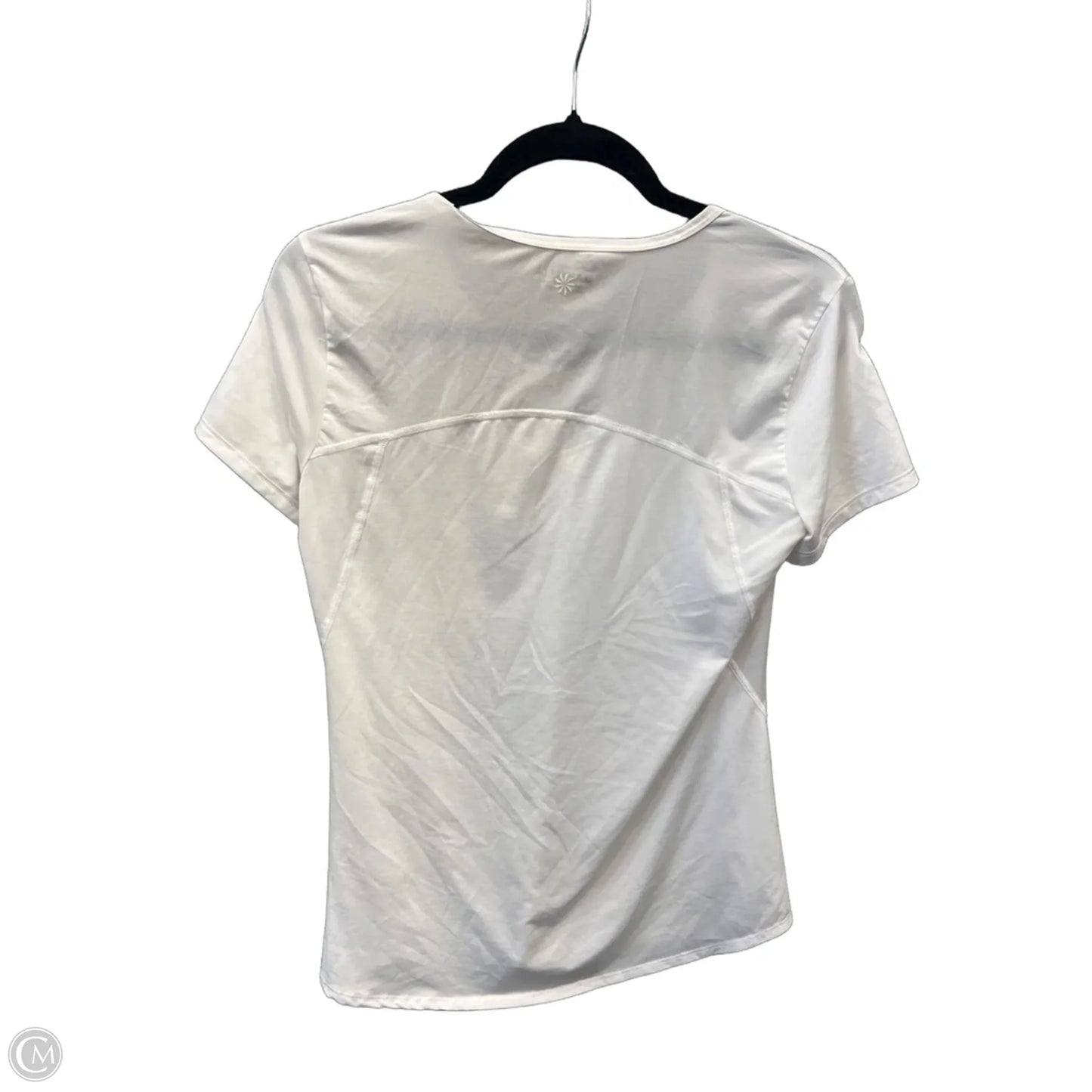 Athletic Top Short Sleeve By Athleta In White, Size: S