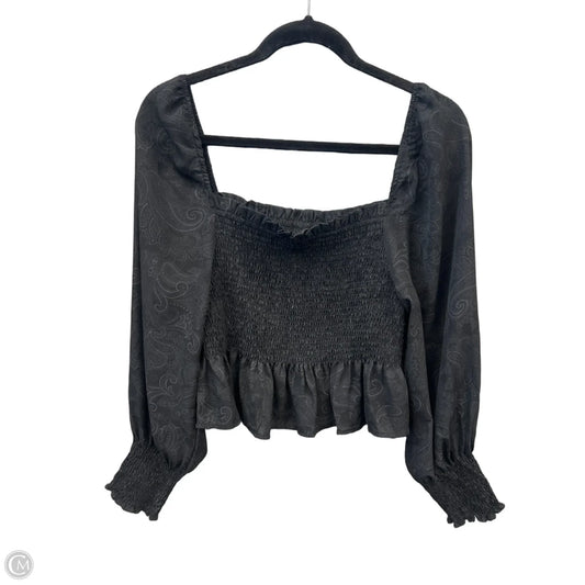 Top Long Sleeve By Shinestar In Black, Size: M