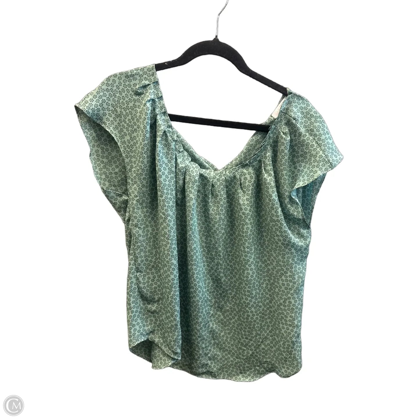 Top Short Sleeve By Lc Lauren Conrad In Green, Size: L