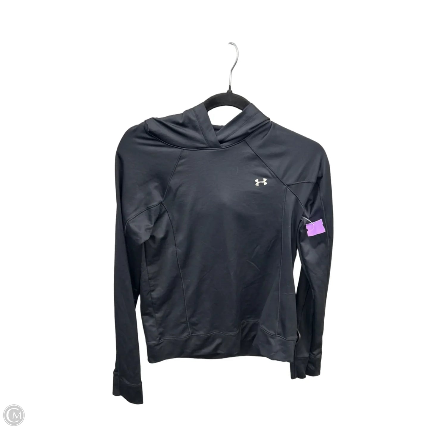 Athletic Sweatshirt Hoodie By Under Armour In Black, Size: S